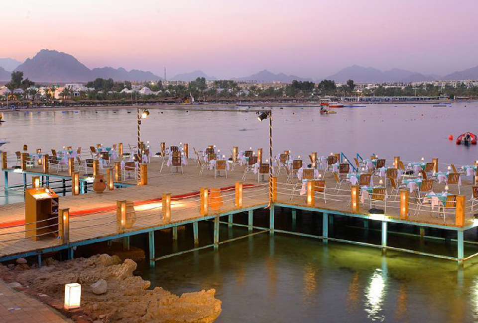 The beach for Lido & Eden Rock Hotels is at the marina of Na'ama Bay